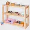 Étagère ajourée pour matériaux Montessori et jouets - 3 étagères