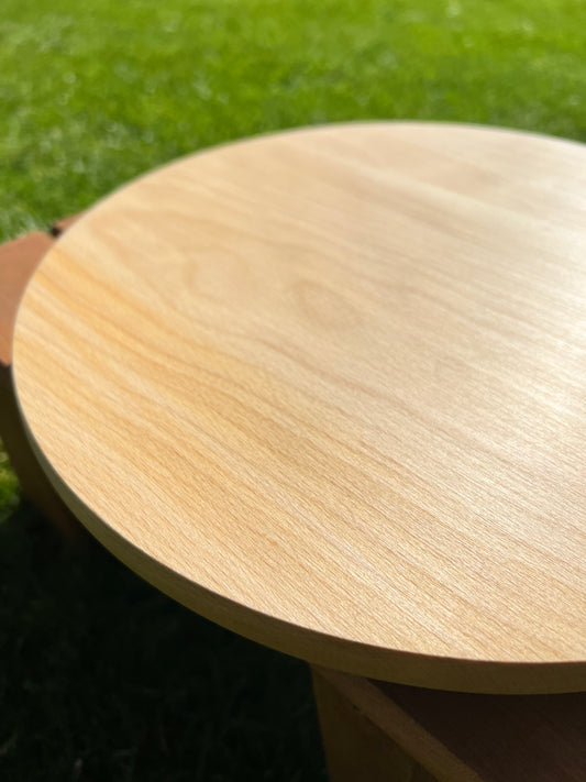 Plateau Rond tournant 30cm bois fait main