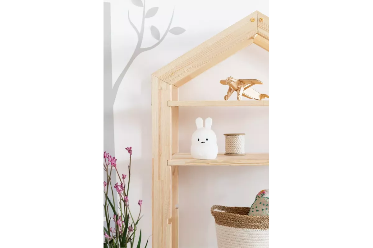Bibliothèque en Bois Pin en forme de Cabane 40x60