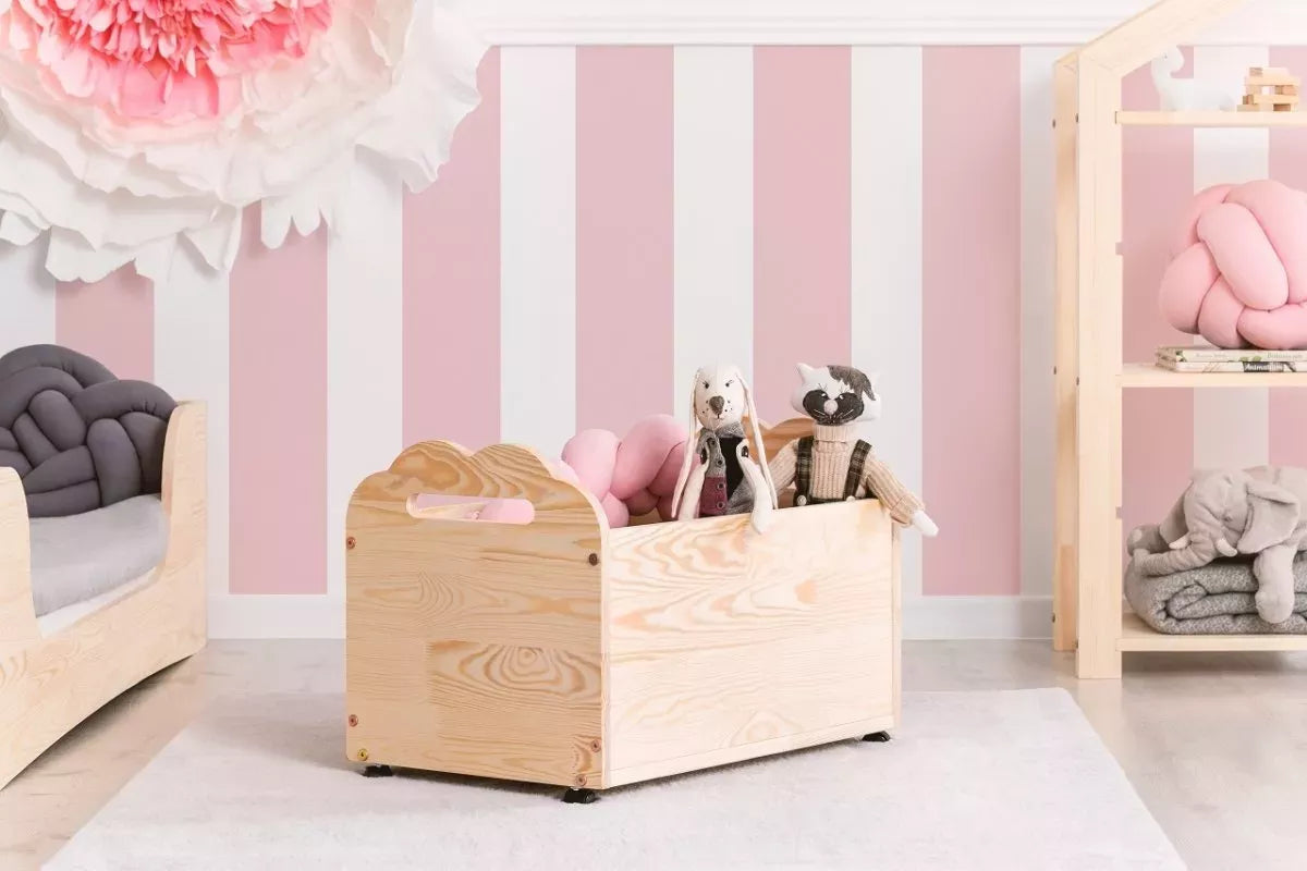 Coffre à livres et jouets en bois TUTU 3