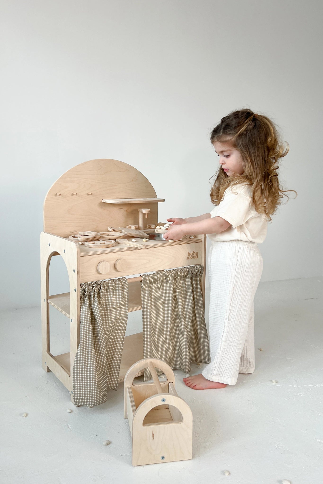 Coffret accessoires de cuisine en bois - La Cabane à Loulous