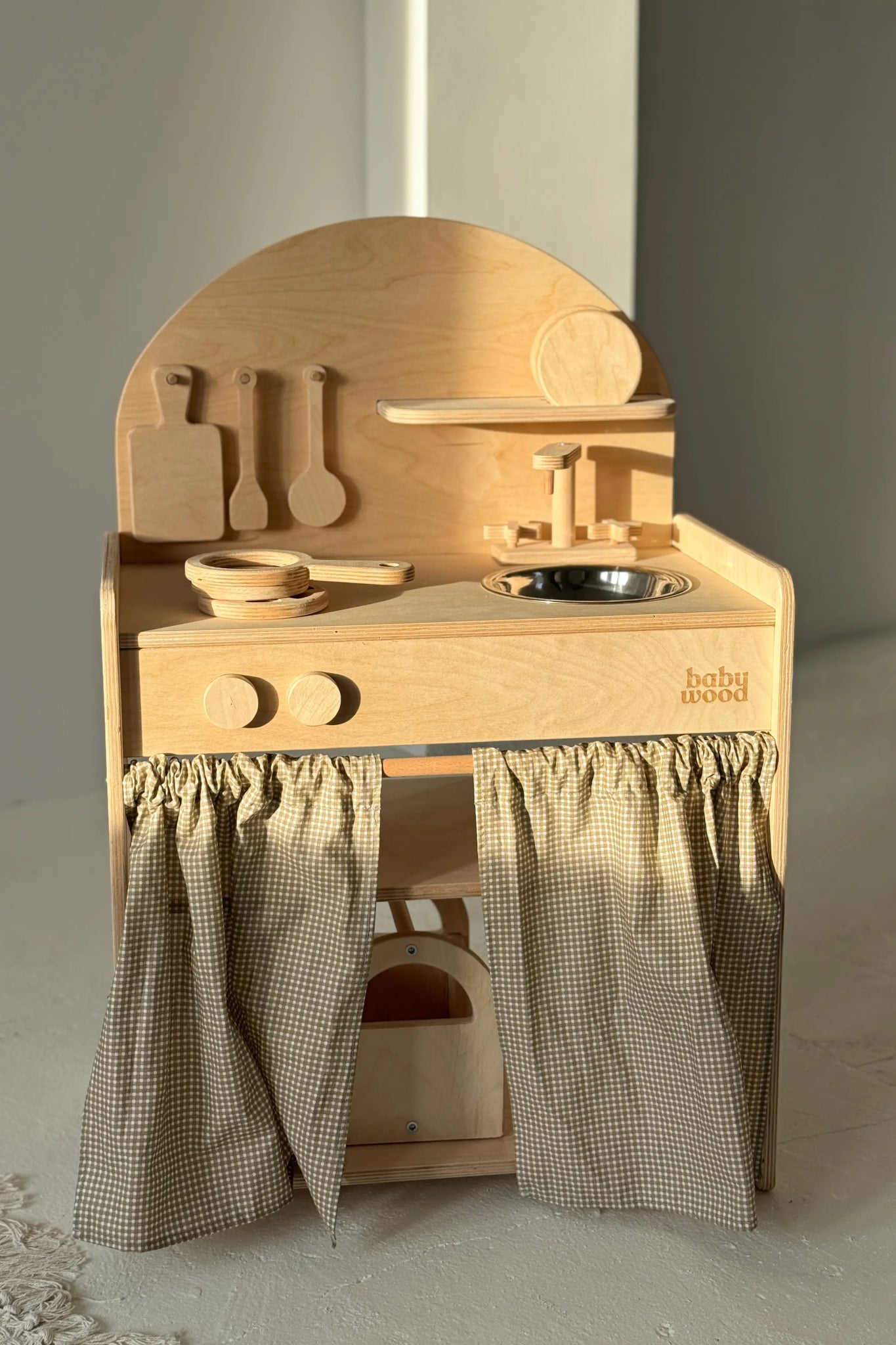 Hyacinthy – Set De Crêpes En Bois, 7 Pièces : Gaufrier, Pince, 4 Crêpes Et Sauce, Jeu D'imitation Dès 3 Ans