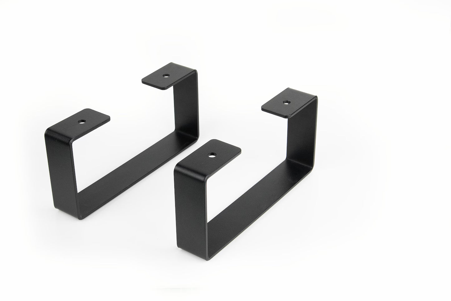 Pieds en métal pour support d'écran à monter soi-même Pieds en métal pour support d'écran à monter soi-même 20 x 9,5 cm, noir ou blanc