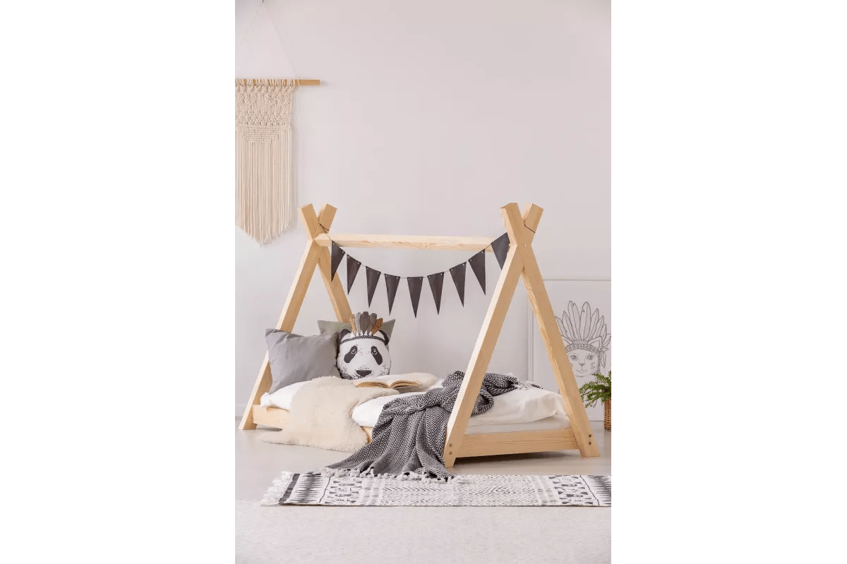 Lit Cabane Tipi Kid en bois - La Cabane à Loulous