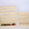 Petit toboggan à boules en bois Montessori