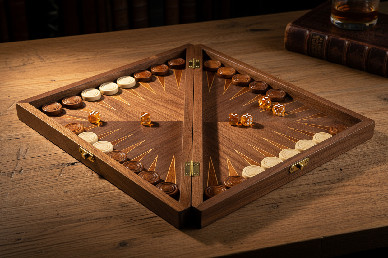 Backgammon en bois