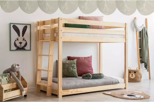 Lits superposés mezzanine en pin massif – Lit superposé en bois CLPB enfant