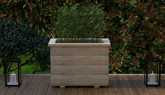 Bac à fleurs en bois