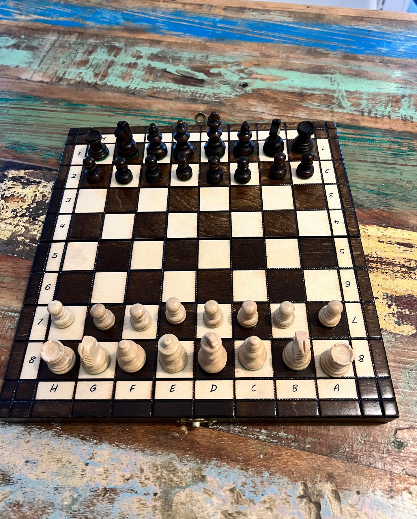 Jeu Echecs Fait Main Modèle Moyen