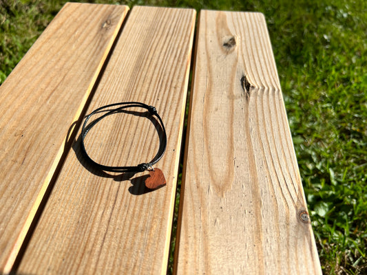 Bracelet Minimaliste en Bois Fait Main