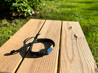 Bracelet resine en Bois Fait Main