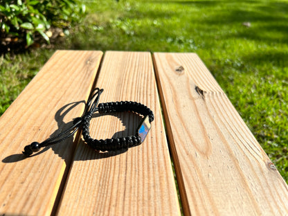 Bracelet resine en Bois Fait Main