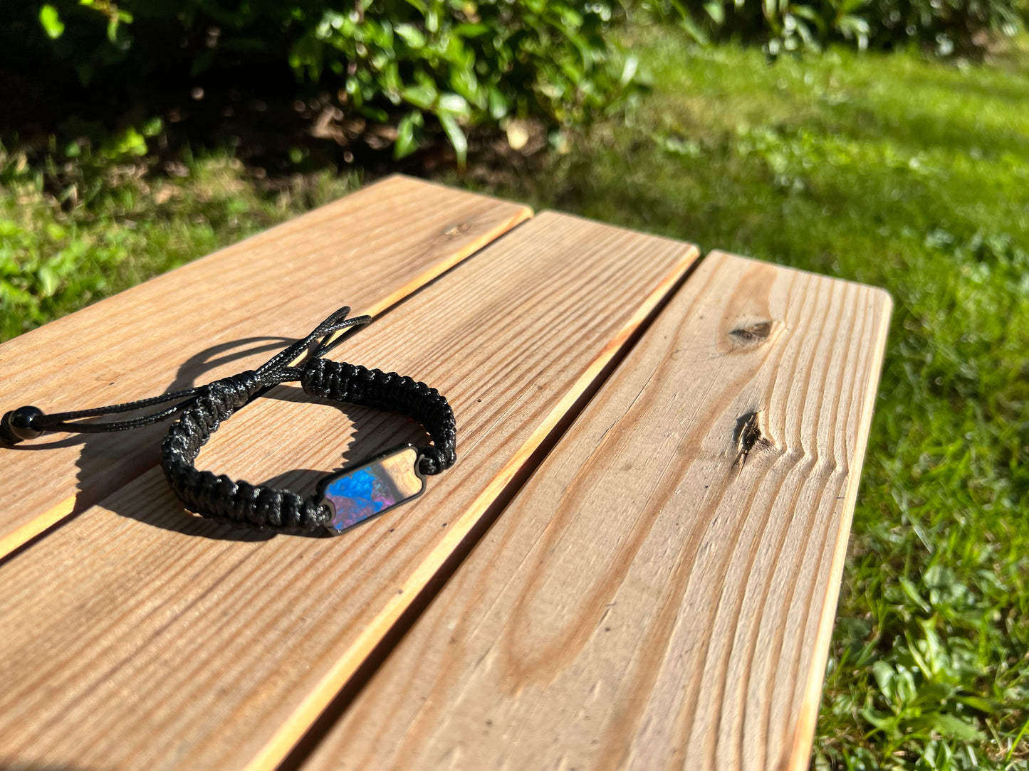 Bracelet resine en Bois Fait Main