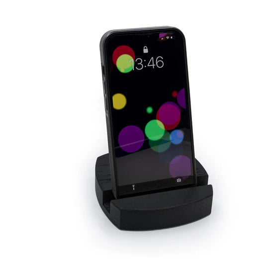 Support de téléphone portable arrondi, noir