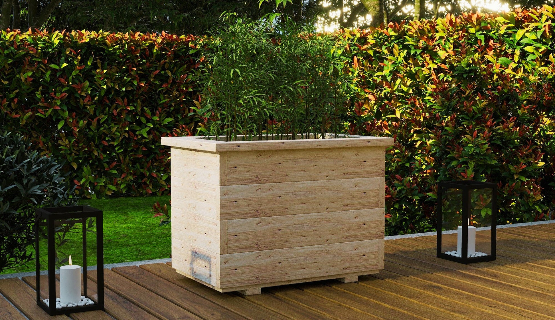 Bac à fleurs en bois Sylvestre - La Cabane à Loulous