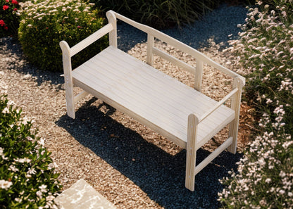 Banc de jardin en bois naturel Rivage - La Cabane à Loulous