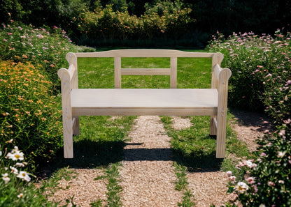 Banc de jardin en bois naturel Rivage - La Cabane à Loulous