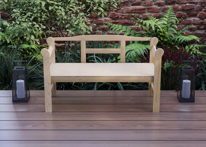 Banc en bois naturel Gomez - La Cabane à Loulous