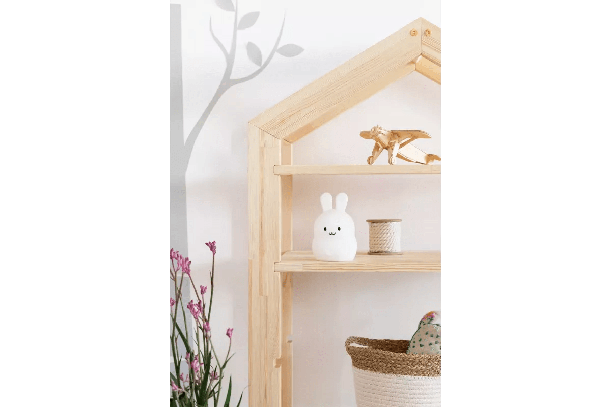 Bibliothèque en Bois Pin en forme de Cabane 40x60 - La Cabane à Loulous