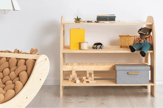 Bibliothèque en contreplaqué Pin MUNDI 40x60 - La Cabane à Loulous