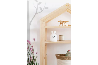 Bibliothèque en Bois Pin en forme de Cabane 40x60
