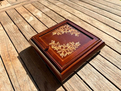 Boite à bijoux en bois fait main - La Cabane à Loulous