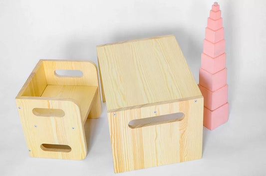 Bureau avec chaise pour petit enfant - La Cabane à Loulous