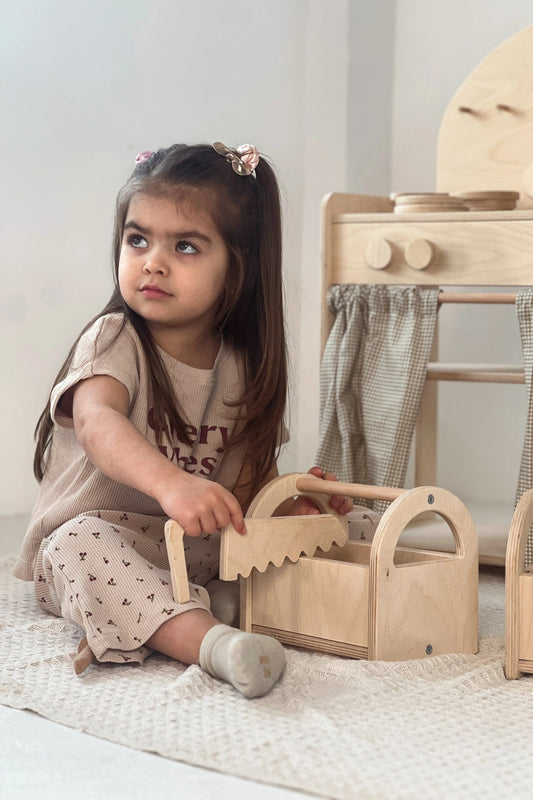 Caisse à outils en bois - La Cabane à Loulous