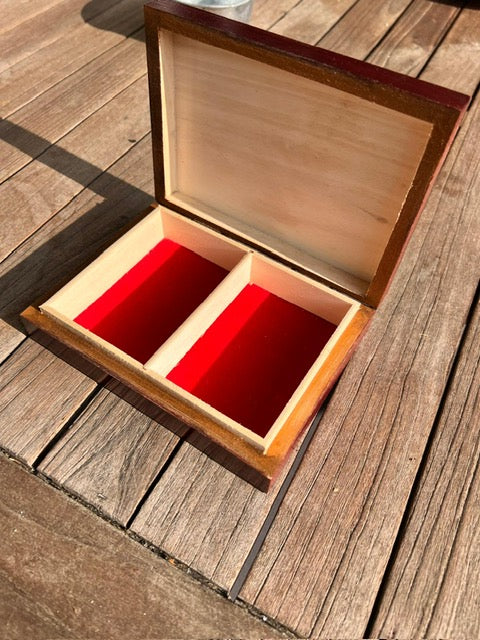 Coffret 2 jeux de Cartes en bois fait main