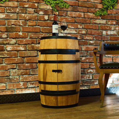 Armoire tonneau en bois