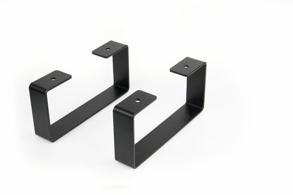 Pieds en métal pour support d'écran à monter soi-même Pieds en métal pour support d'écran à monter soi-même 20 x 9,5 cm, noir ou blanc