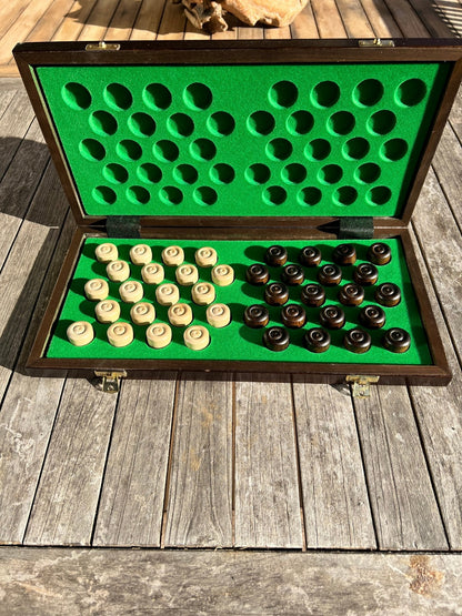 Jeu de Dames en bois fait main - La Cabane à Loulous