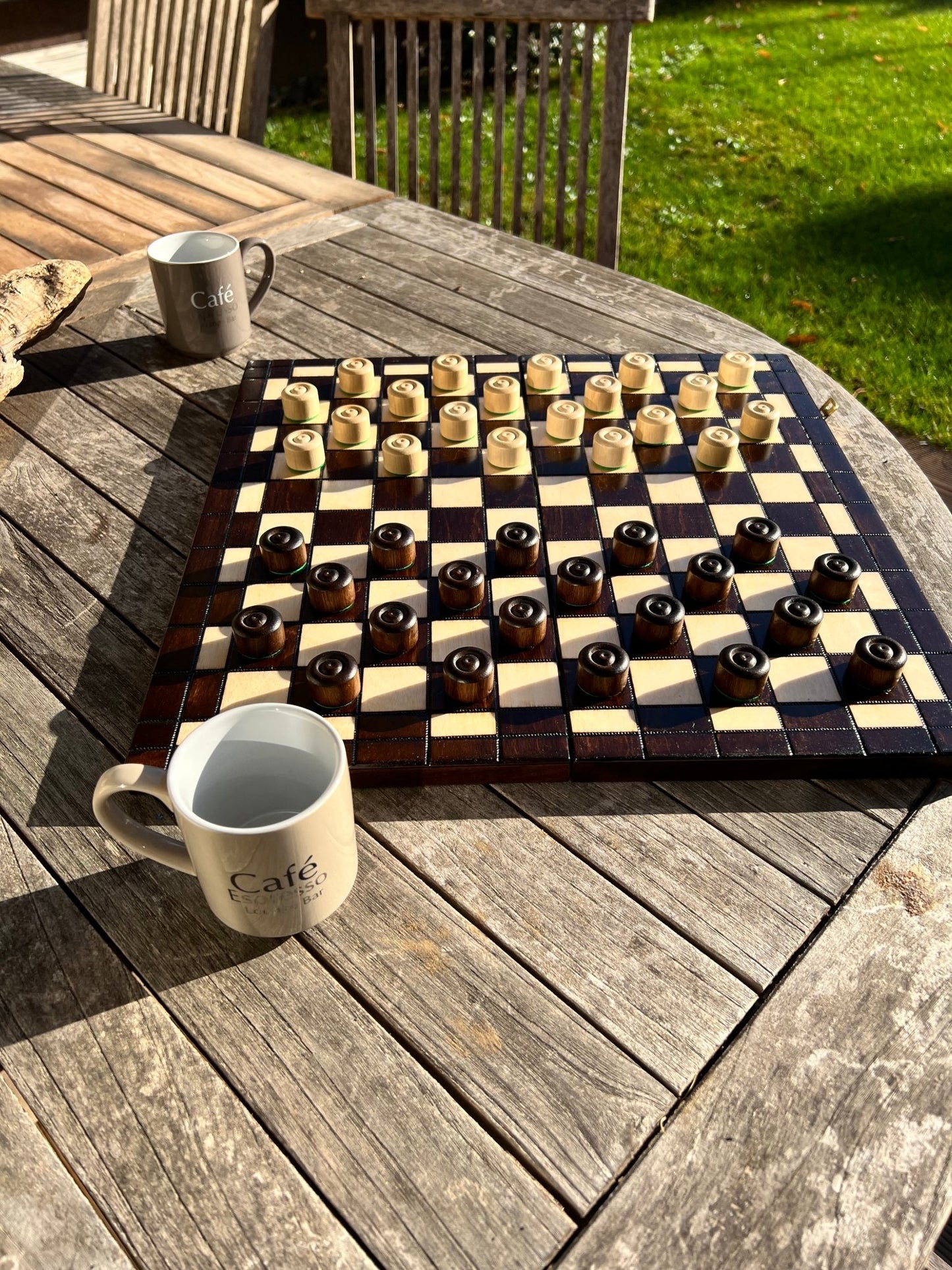 Jeu de Dames en bois fait main - La Cabane à Loulous