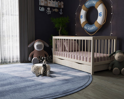 Lit Bébé Margo en Pin avec tiroir - La Cabane à Loulous