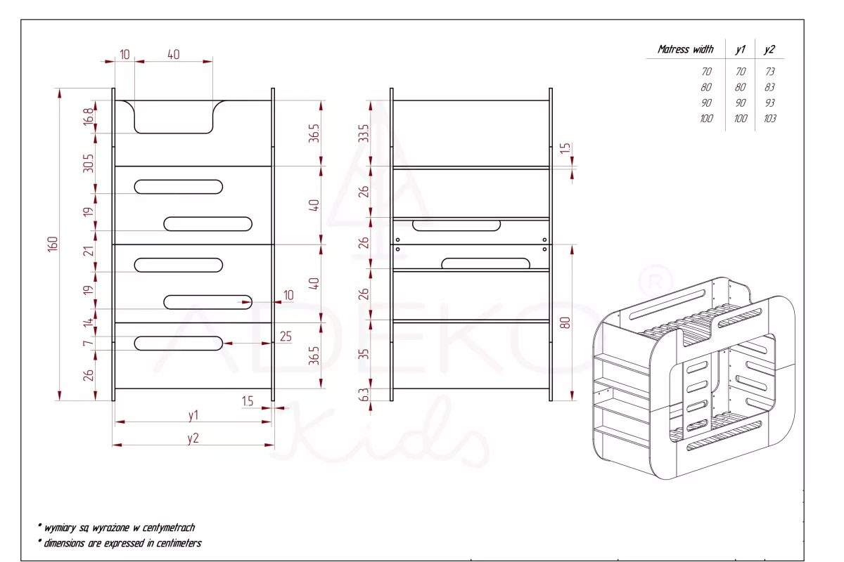 Lit superposé Maison MUNDO pin - La Cabane à Loulous