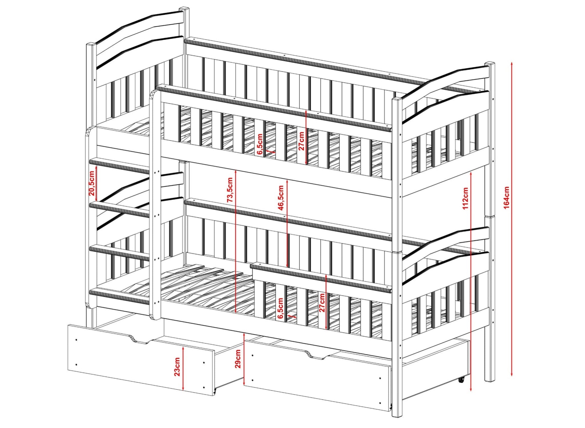 Lit superposé William en bois – cabane à loulous fonctionnelle et évolutive - La Cabane à Loulous
