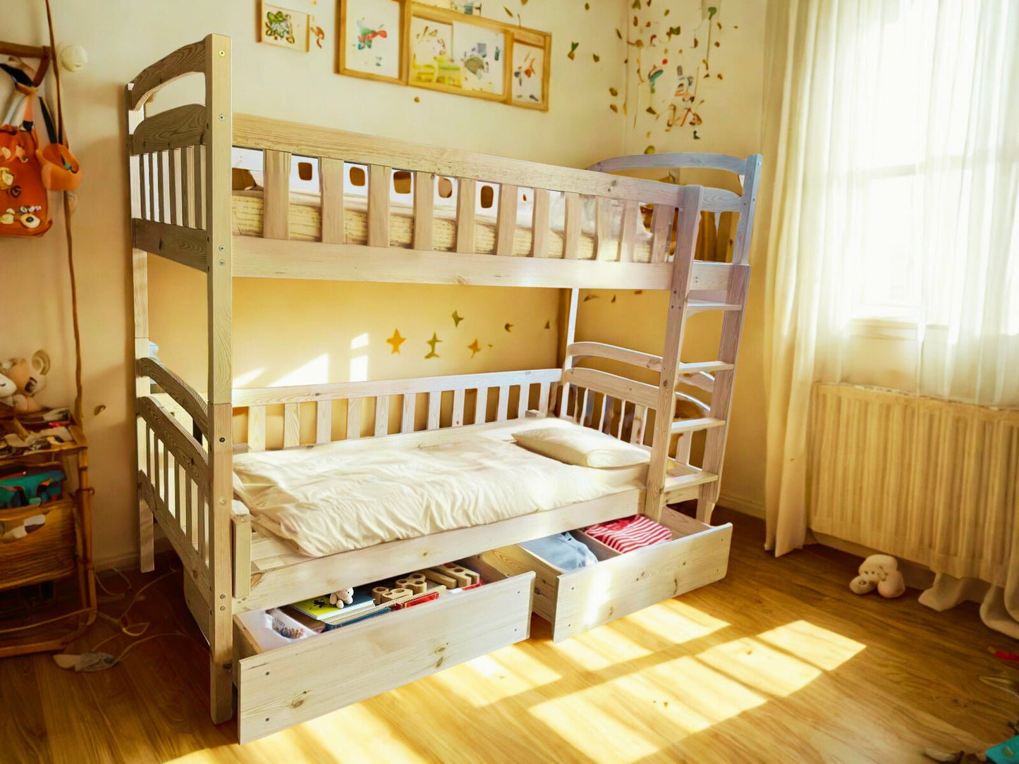 Lit superposé William en bois – cabane à loulous fonctionnelle et évolutive - La Cabane à Loulous