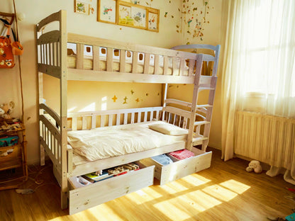 Lit superposé William en bois – cabane à loulous fonctionnelle et évolutive - La Cabane à Loulous