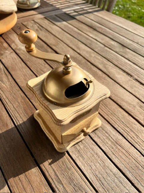 Moulin à Café Manuel en bois fait main - La Cabane à Loulous