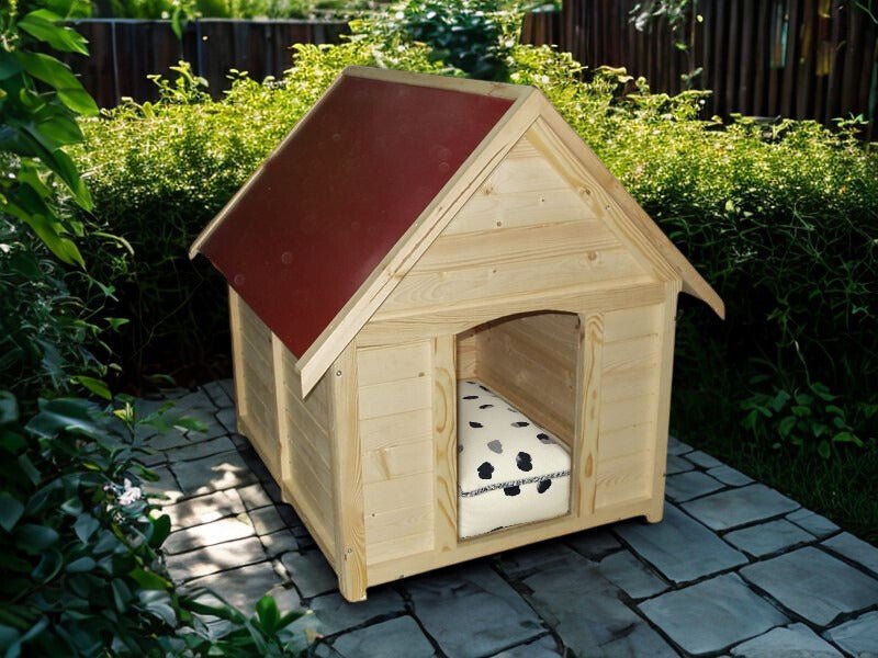 Niche en bois pour chien – idéale pour gabarit moyen - La Cabane à Loulous