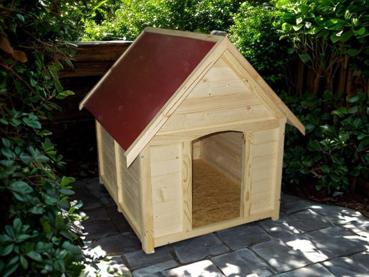 Niche en bois pour chien – idéale pour gabarit moyen - La Cabane à Loulous