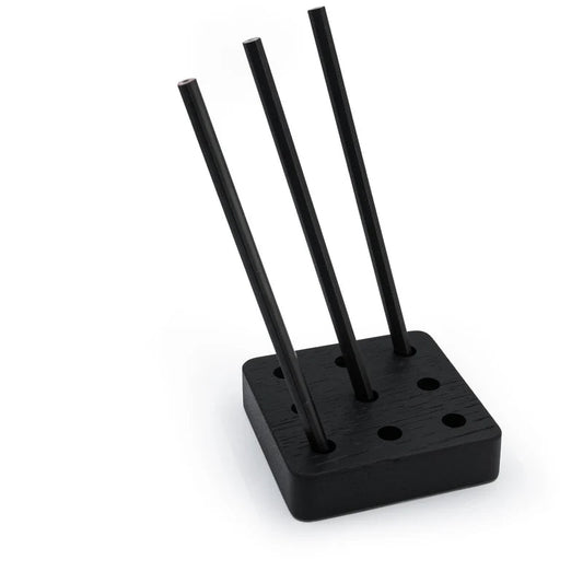 Organisateur carré avec porte - stylos, chêne noir - La Cabane à Loulous