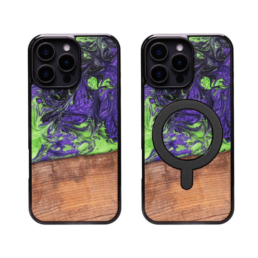 Protection Téléphone Bois et Résine Neons - Bangkok - La Cabane à Loulous