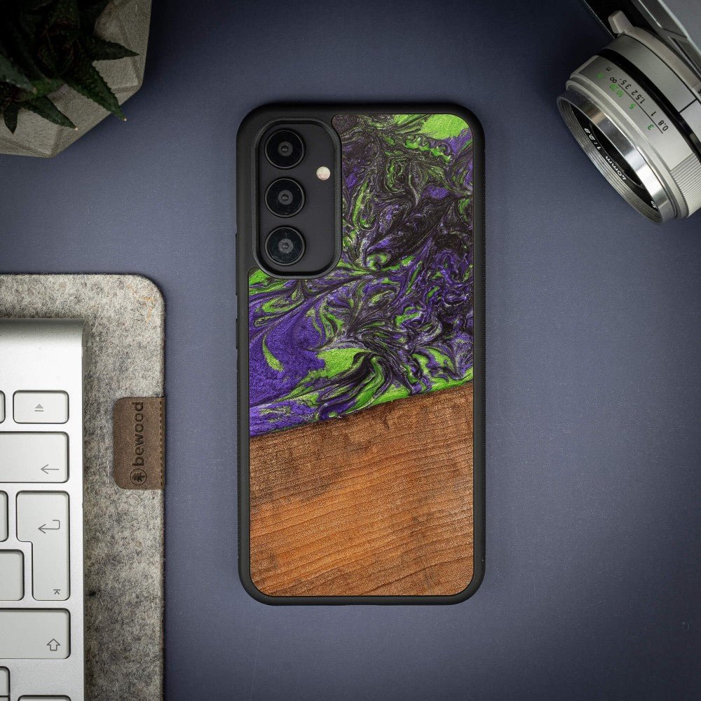 Protection Téléphone Bois et Résine Neons - Bangkok - La Cabane à Loulous