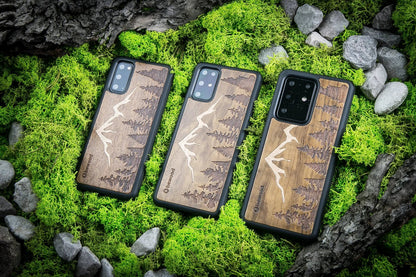 Protection Téléphone Mountains Imbuia Real Wood - La Cabane à Loulous